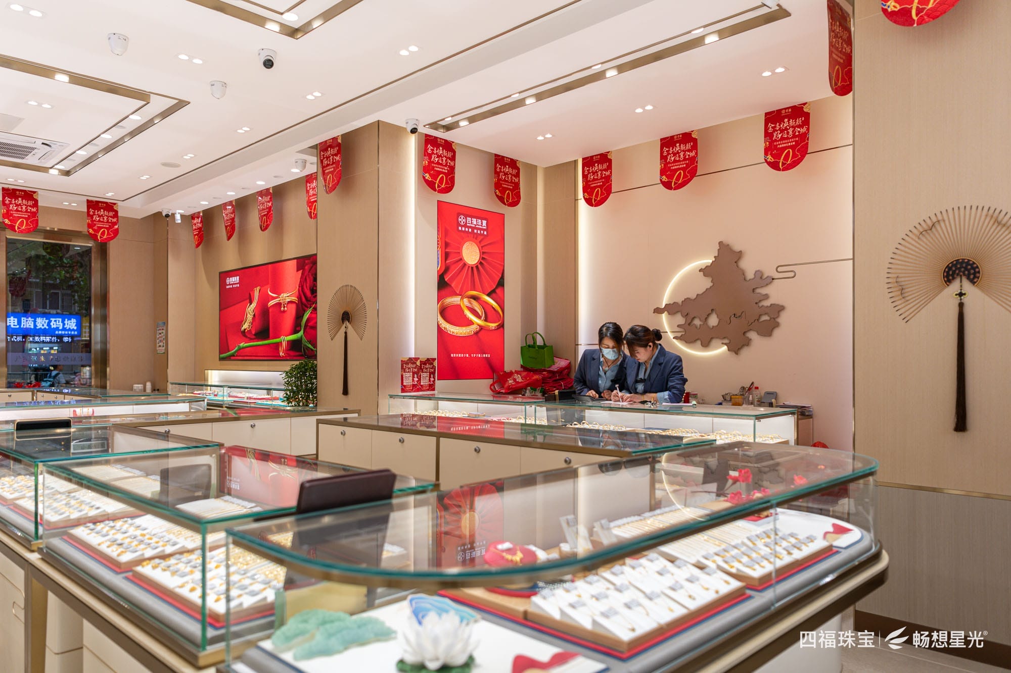 合肥肥东四福珠宝照明案例